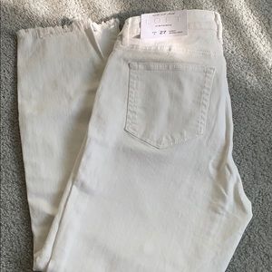 Loft white curvy skinny jeans